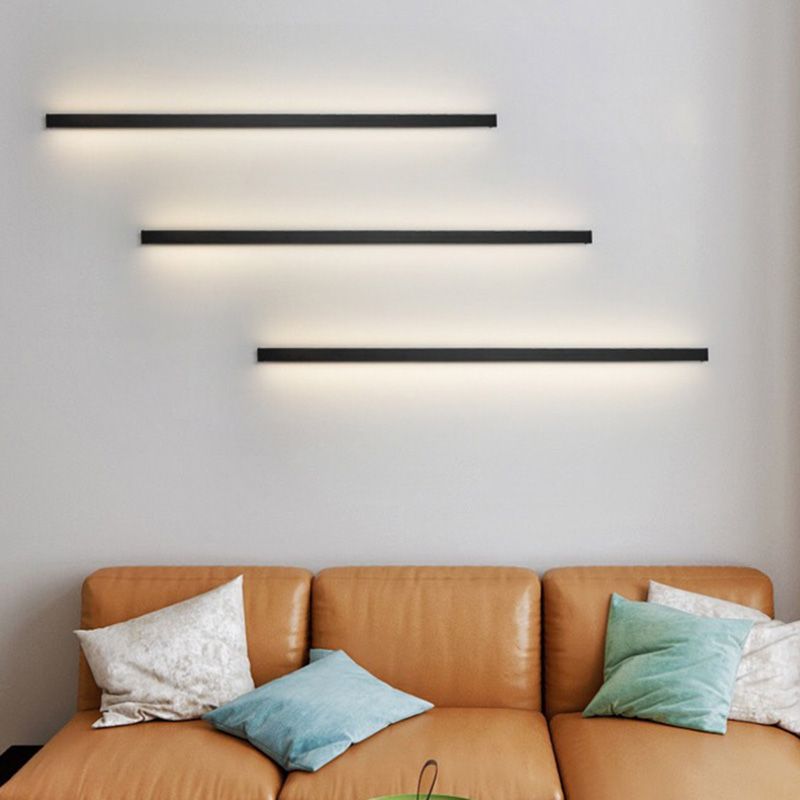 Lâmpada de Parede LED Linear – Elegância Sóbria para Interior Moderno