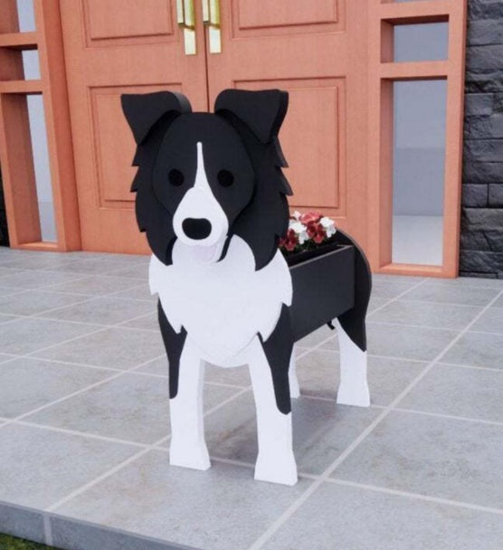 Original Blomsterkrukke — Hund Form