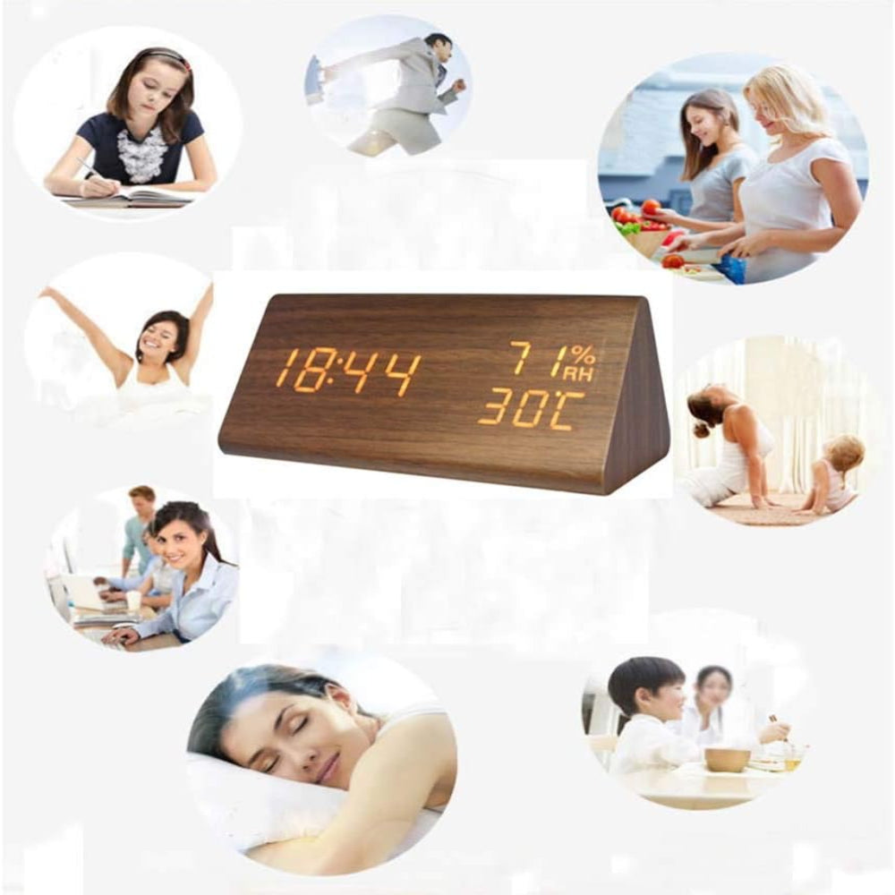LED Clock With Voice Control – Modern Design And Smart Functionality