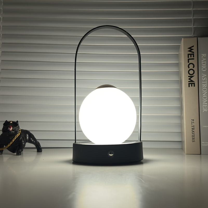 Bordslampa utan sladd — Justerbar ljusstyrka