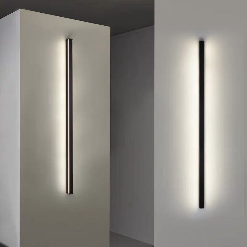 Lâmpada de Parede LED Linear – Elegância Sóbria para Interior Moderno