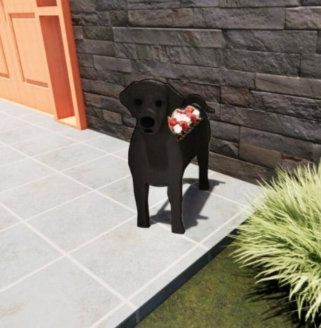 Original Blomsterkrukke — Hund Form