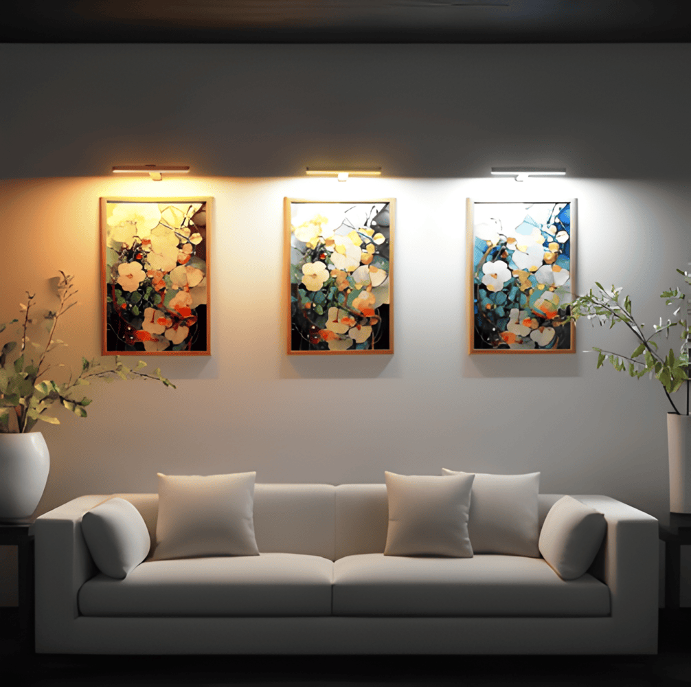 Trådløs USB-opladelig LED-væglampe - fuld rotation og praktisk opladning