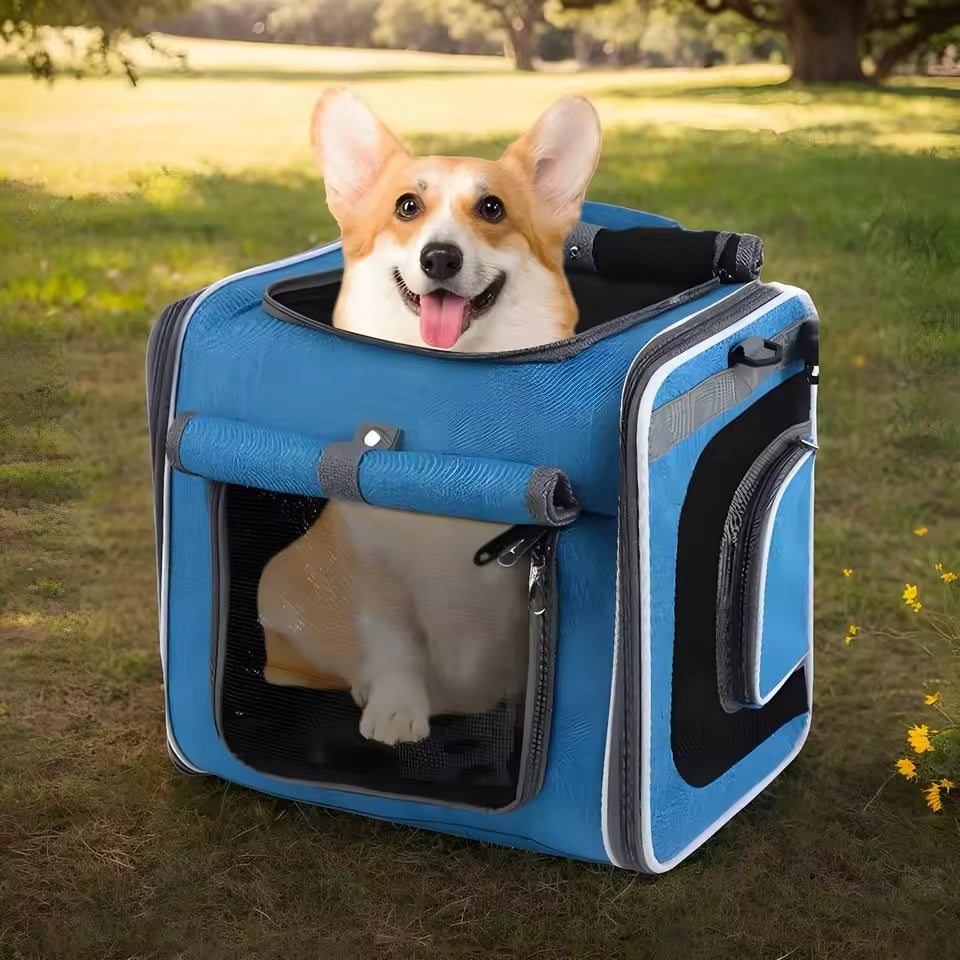 Expandable Bicycle Basket for Pets – Practical and Comfortable