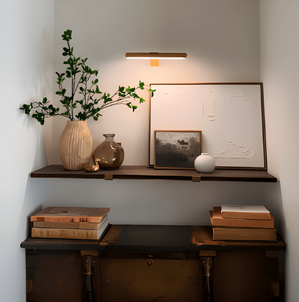 Trådløs USB-opladelig LED-væglampe - fuld rotation og praktisk opladning