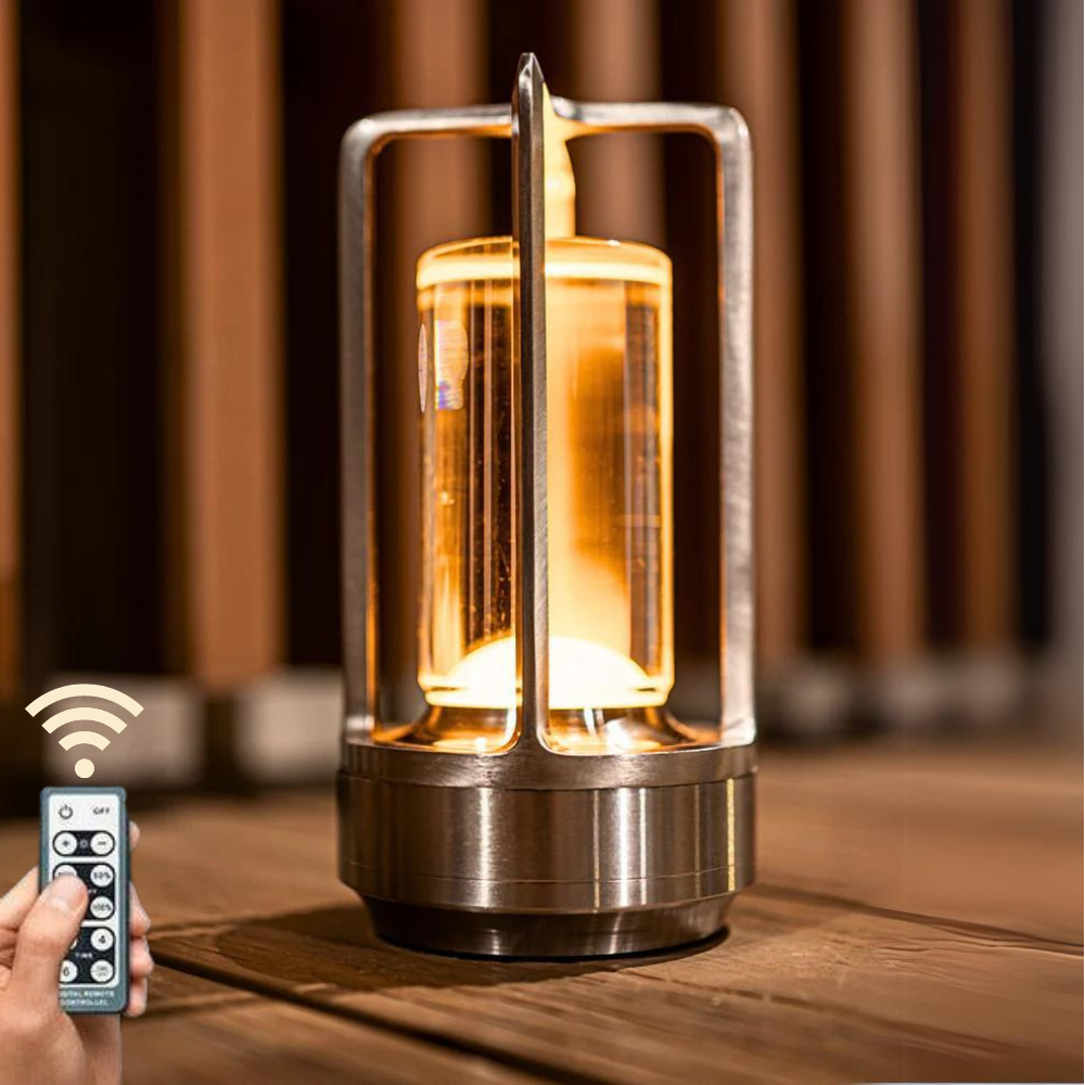 Lampada da Tavolo Ricaricabile – Luce Diffusa e Stile Senza Tempo