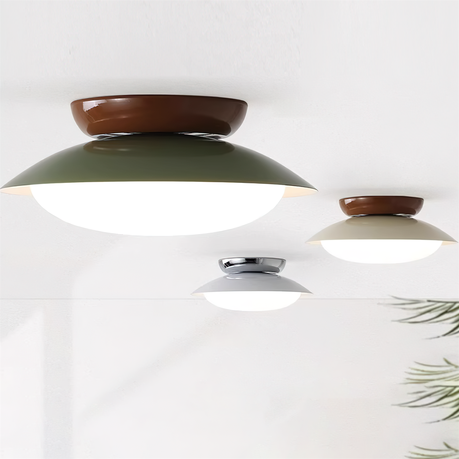 مصباح السقف الدائري LED - توهج طبيعي وأناقة متحفظة