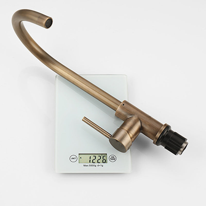 Rubinetto da Cucina Elegante – Bronzo Antico e Design Raffinato