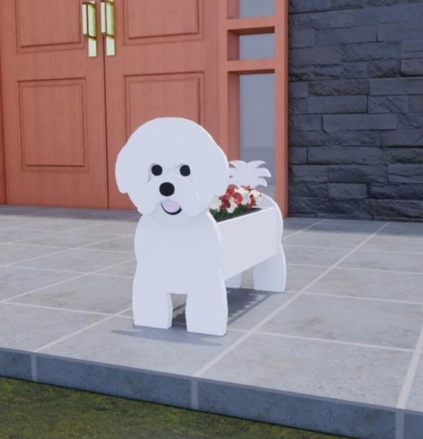 Original Blomsterkrukke — Hund Form