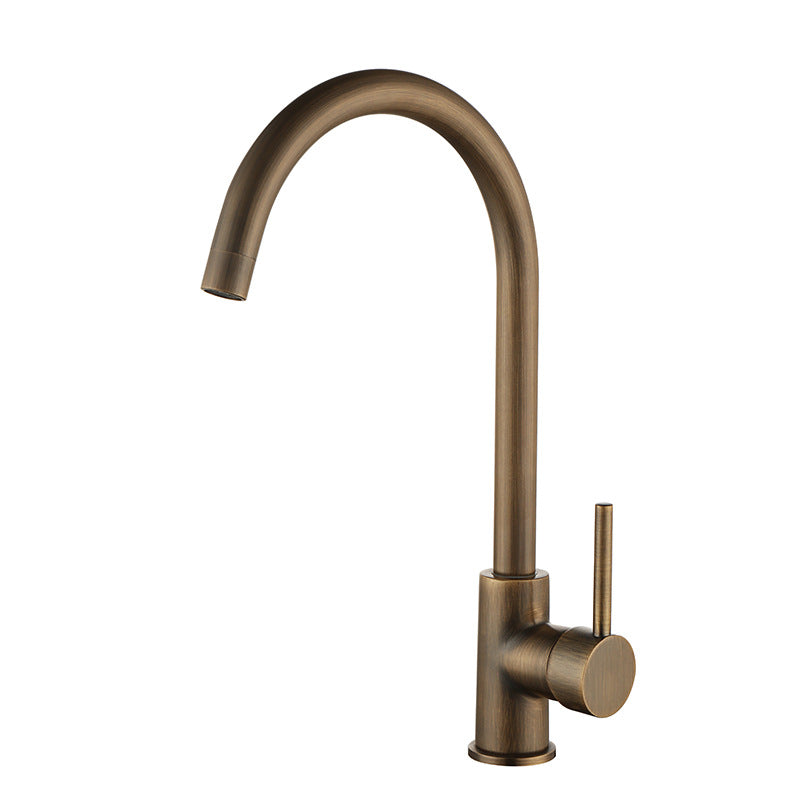 Rubinetto da Cucina Elegante – Bronzo Antico e Design Raffinato