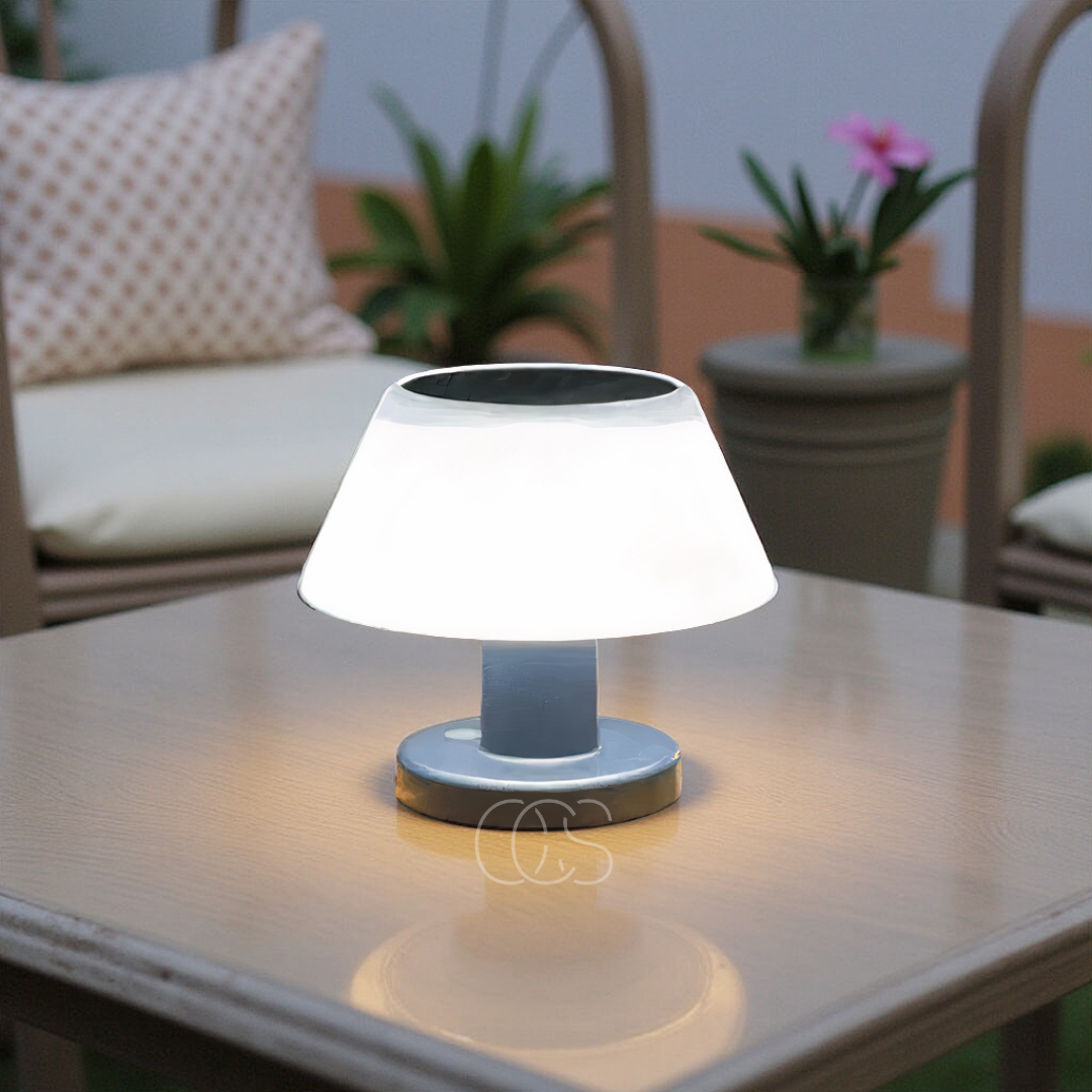 Lâmpada de Mesa Solar Sem Fios – Ecológica e Prática