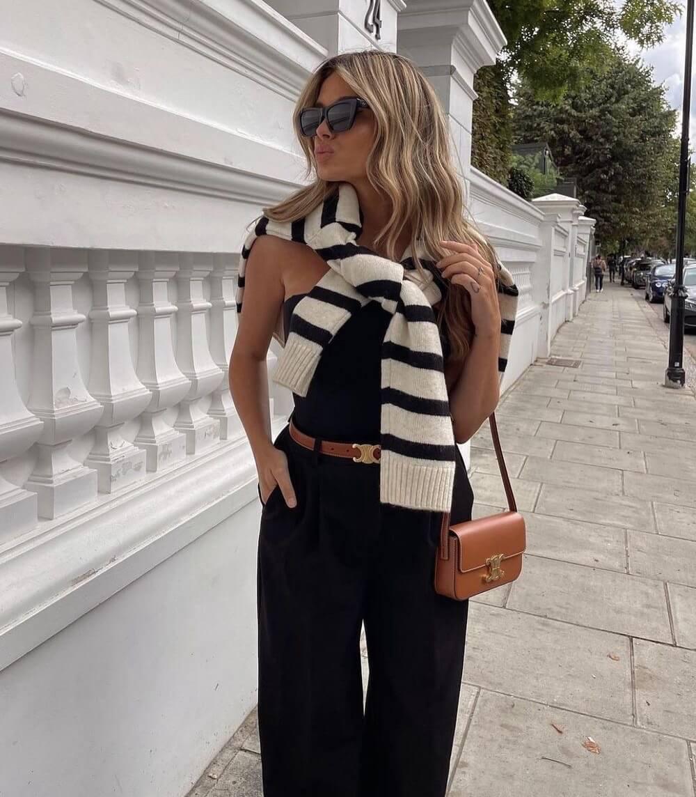 Cinto Elegante – Acabamento Chic e Fivela Dourada Tendência 