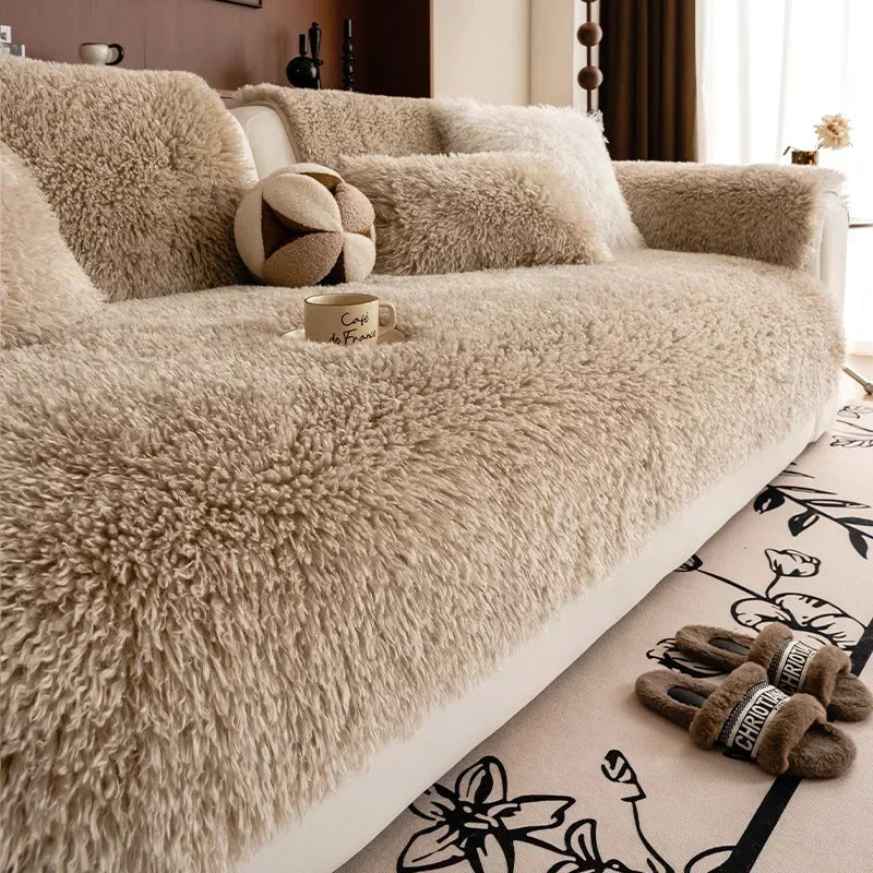 Zachte pluche Sofa Overtrek - Absoluut Comfort en Elegante Stijl