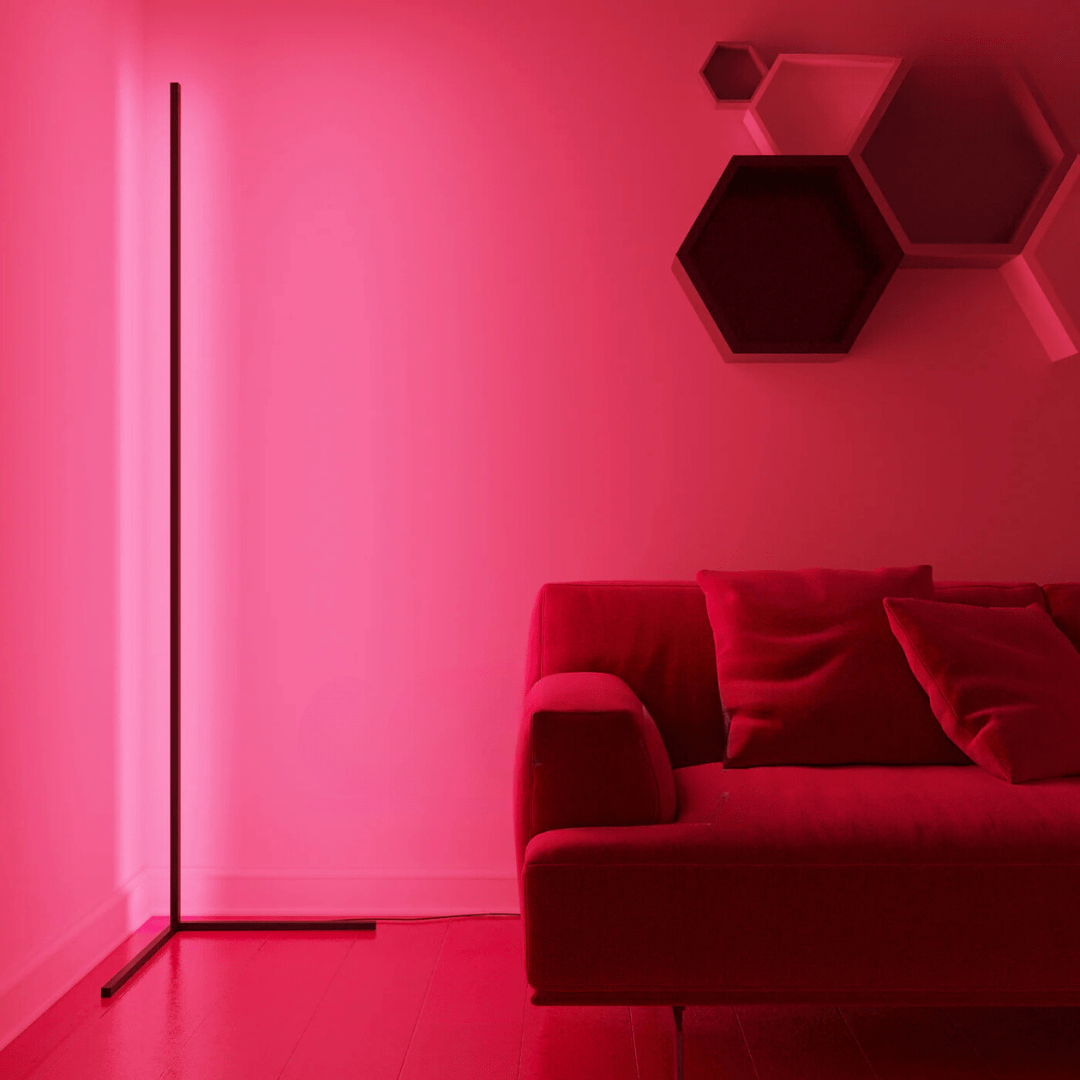 Lámpara de ambiente esquinera - Éclat Multicolore & Atmosphère Moderne