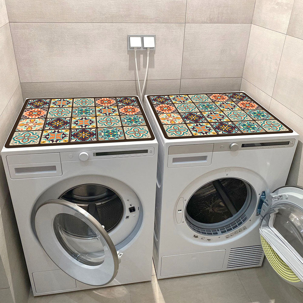 Protection Décorative Pour Machine À Laver — Motifs Colorés Et Étanches