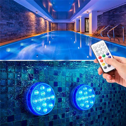 リモコン付き防水多目的LEDサブマージブルランプ 