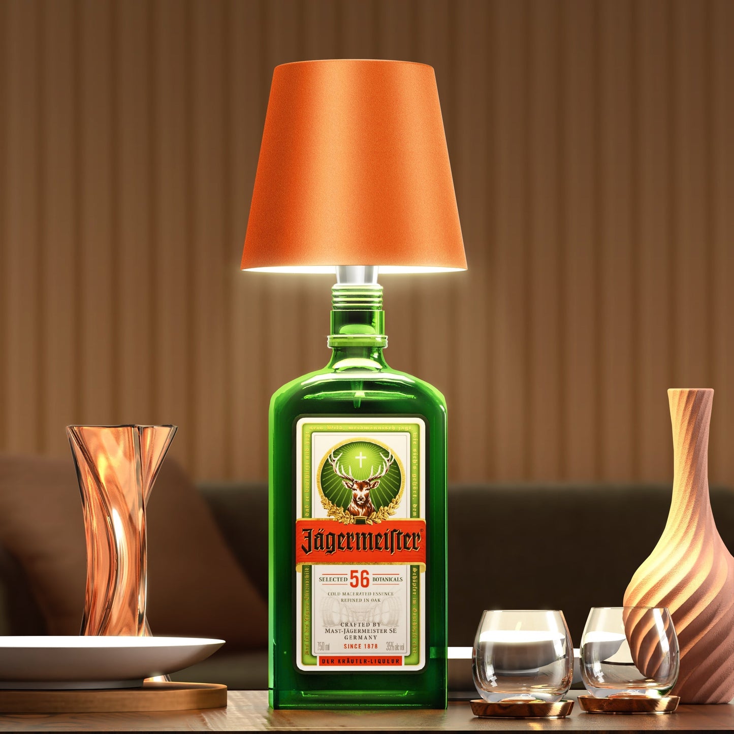 Lámpara LED recargable – Transforme sus botellas en luminarias 