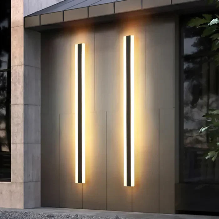 Candeeiro de parede exterior resistente às intempéries - Solidez e elegância