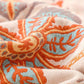 Coperta Bohemien a Motivi Floreali con Frange 