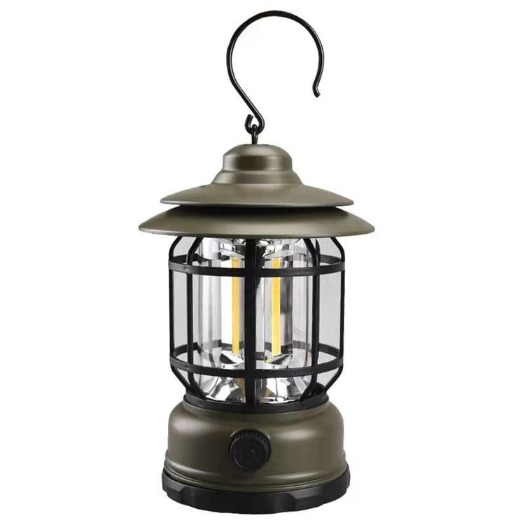 Lampada da campeggio a LED retrò - Stile vintage e praticità