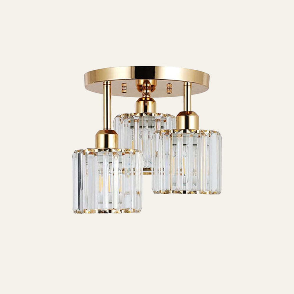 Semi-inbouw plafondlamp – Moderne elegantie en verfijnde glans 