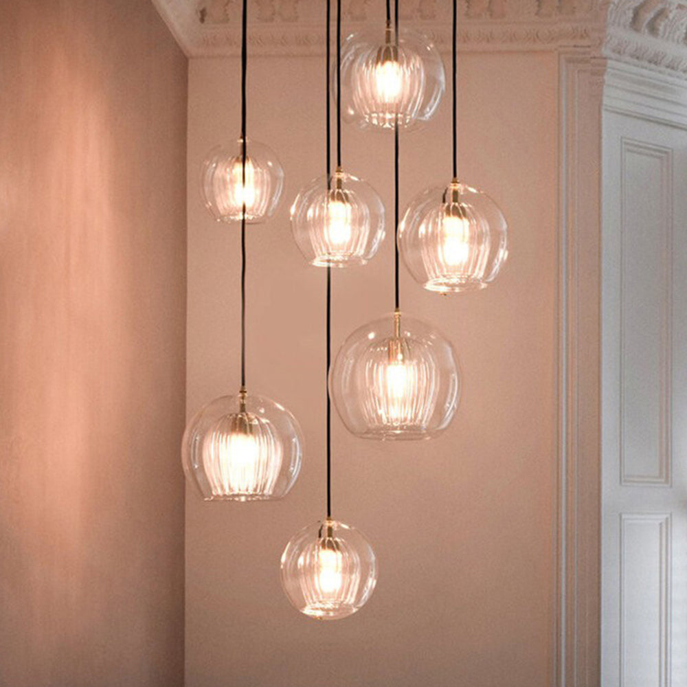 Lámpara Colgante De Vidrio Elegante Y Cálida – Estilo Y Refinamiento 
