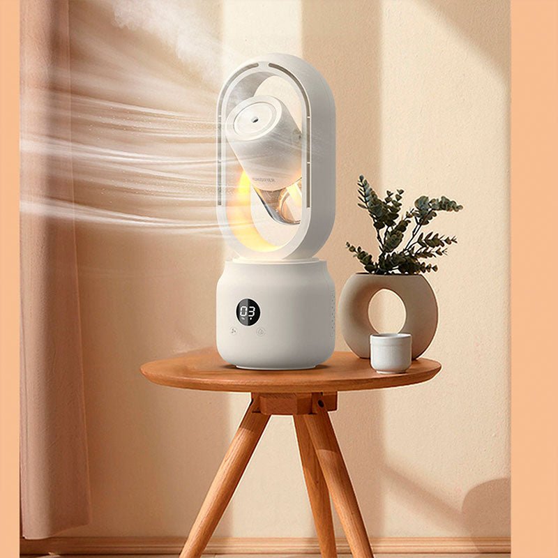 Ventilator portabil cu umidificator – prospețime și confort instantaneu 