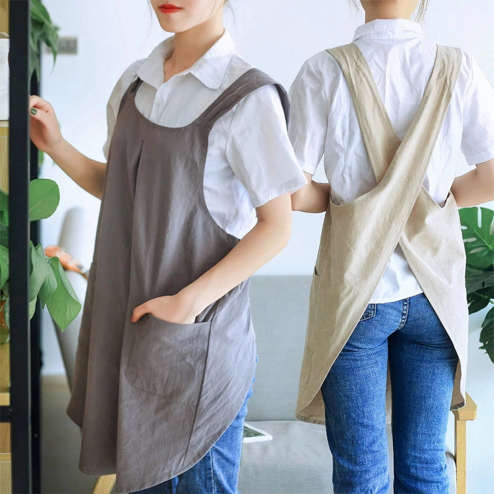 Tablier Croisé Inspiré Du Design Coréen – Élégance Et Praticité Au Quotidien