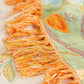 Coperta Bohemien a Motivi Floreali con Frange 