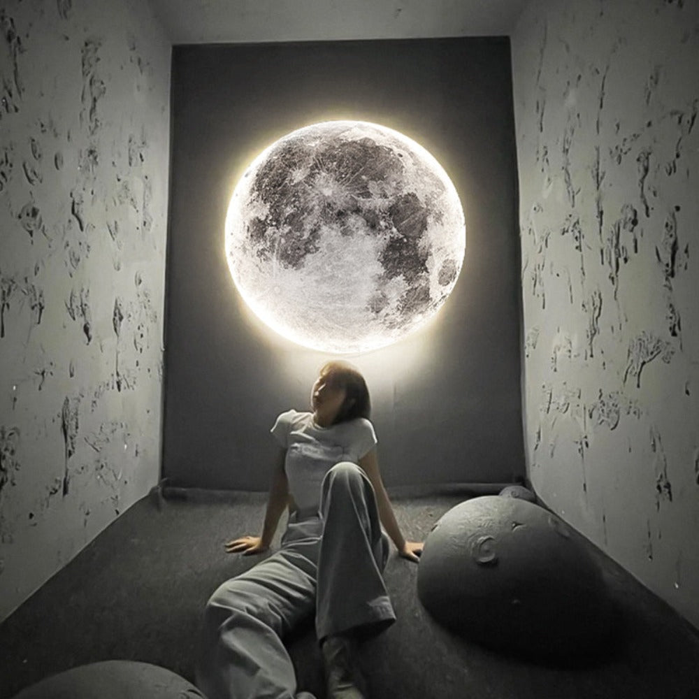 Apajare de perete 3D LED – Lună pentru o atmosferă unică 