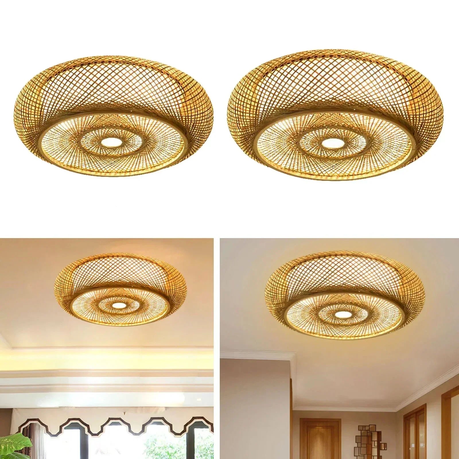 Natural Bamboo Hanging Lamp - Elegance and Authenticity