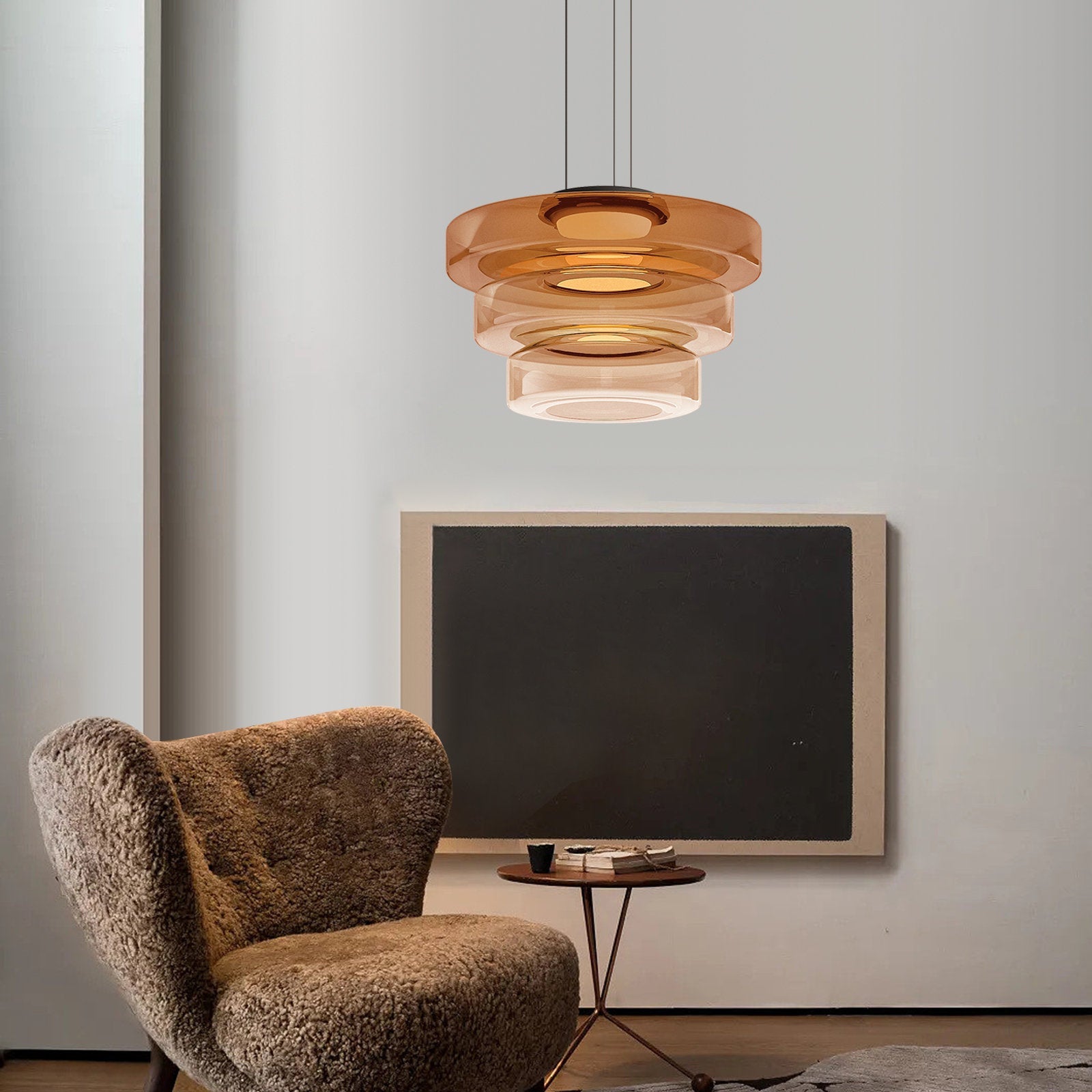 Γυάλινο κρεμαστό φωτιστικό σε στυλ Bauhaus - Κομψότητα και Μοντερνικότητα