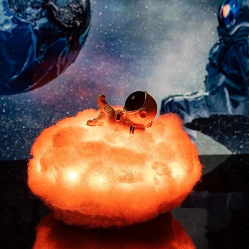 Lâmpada Decorativa Nuvem Astronauta – Fuga Luminoso e Mágico 