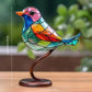 Decoratief Ornament – Vogels Geplaatst Op Een Tak 