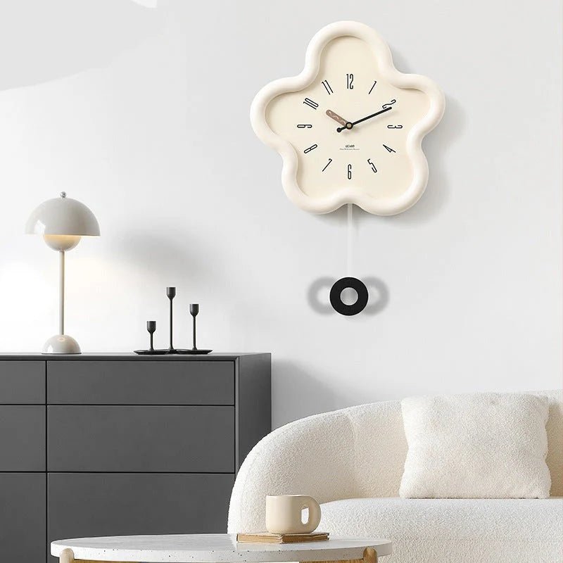 Ceas de perete pendul floare 3D – Eleganță decorativă și stil modern 