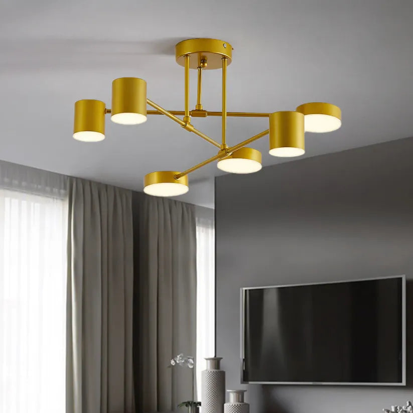 Μοντέρνο Φωτιστικό Οροφής με 6 Ρυθμιζόμενα LED – Πολυλειτουργικός Φωτισμός και Κομψός Σχεδιασμός 