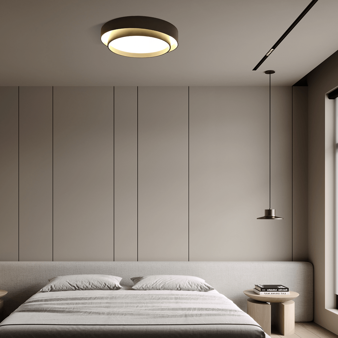 Luminária LED Disco – Luz e Conforto Visual 