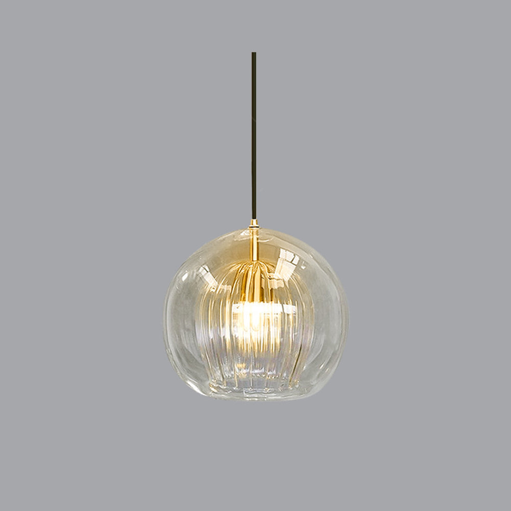 Lámpara Colgante De Vidrio Elegante Y Cálida – Estilo Y Refinamiento 