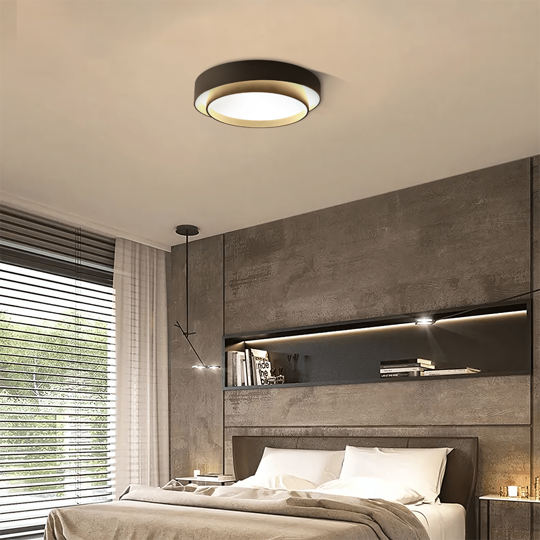 Luminária LED Disco – Luz e Conforto Visual 