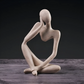 Abstrakt Skulptur Tænker – Kontemplativ Elegance Og Moderne Design 