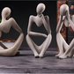 Abstrakt Skulptur Tænker – Kontemplativ Elegance Og Moderne Design 