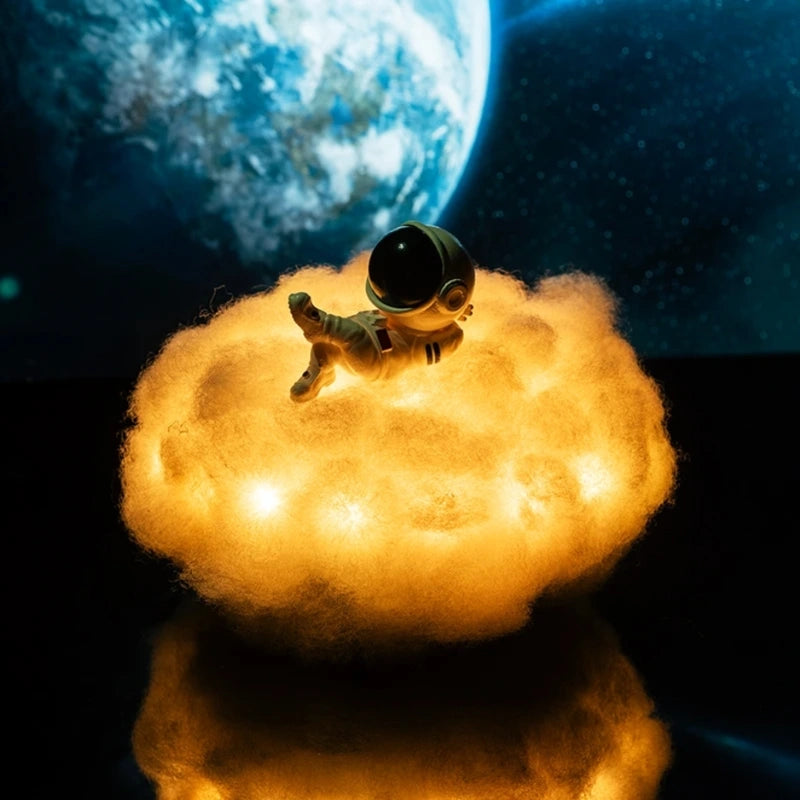 Lâmpada Decorativa Nuvem Astronauta – Fuga Luminoso e Mágico 