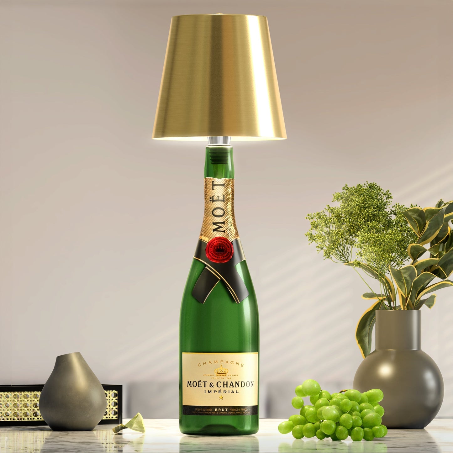 Lámpara LED recargable – Transforme sus botellas en luminarias 