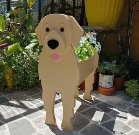 Originaler Blumentopf — Hundform 