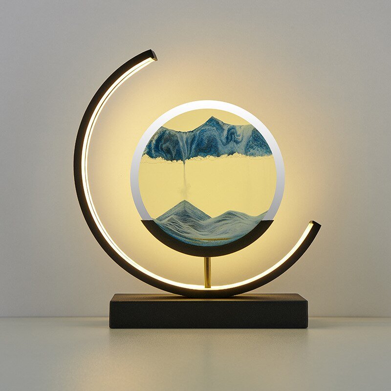 Bewegte Sandlampe – Visuelle Entspannung und beruhigende Atmosphäre 