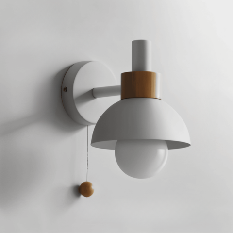 Lampada da parete pastello con interruttore a scomparsa - Illuminazione soffusa e stile moderno