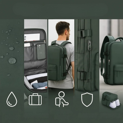 Gratien | Mochila Convertible - Ideal Para Trabajar, Estudiar Y Viajar