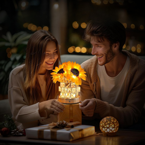 Solsikkebordlampe – Varm og dekorativ belysning 