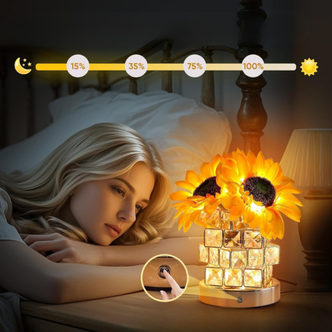 Solsikkebordlampe – Varm og dekorativ belysning 