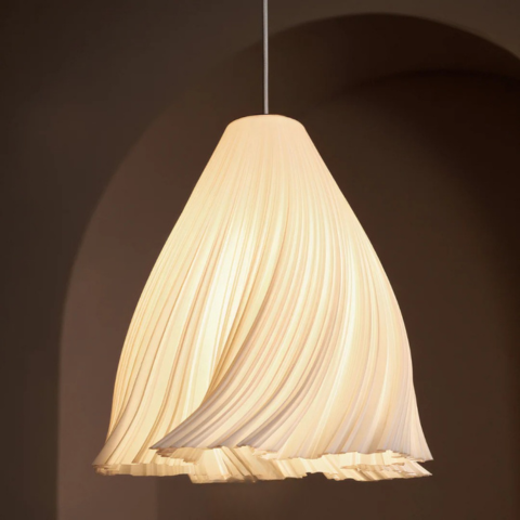 Plafonnier En Tissu Ondulant – Style Chic Et Aérien
